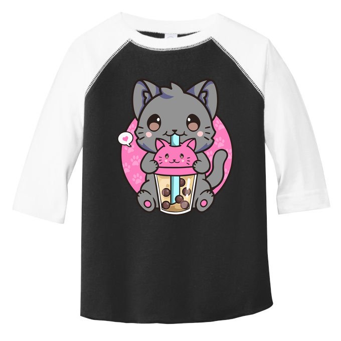Cat Boba Tea Kawaii Anime Funny Gifts For Girl Boy Teens Toddler Fine Jersey T-Shirt