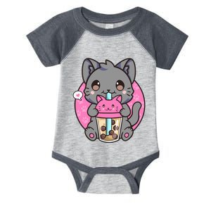 Cat Boba Tea Kawaii Anime Funny Gifts For Girl Boy Teens Infant Baby Jersey Bodysuit