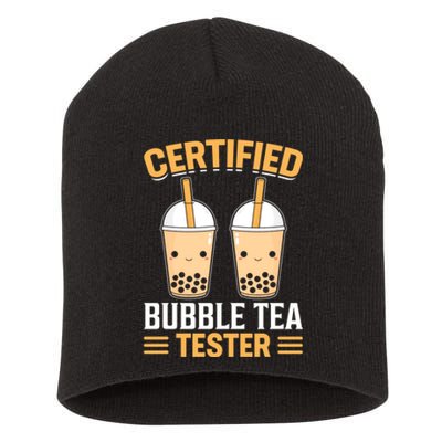 Certified Bubble Tea Tester I Boba Short Acrylic Beanie