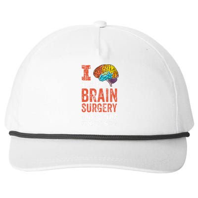 Colorful Brain Tumor I Had Brain Surgery Whats Your Excuse Brain Tumor Snapback Five-Panel Rope Hat