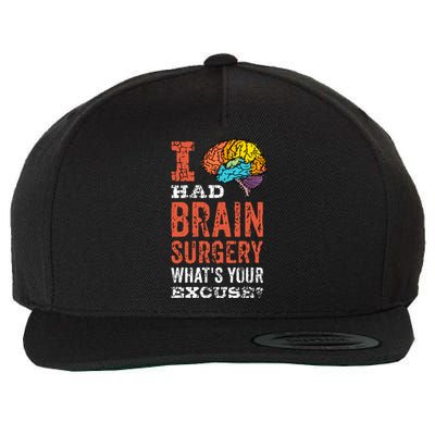 Colorful Brain Tumor I Had Brain Surgery Whats Your Excuse Brain Tumor Wool Snapback Cap