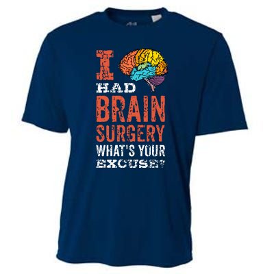 Colorful Brain Tumor I Had Brain Surgery Whats Your Excuse Brain Tumor Cooling Performance Crew T-Shirt