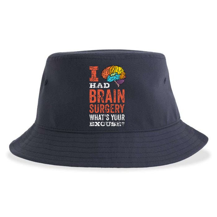 Colorful Brain Tumor I Had Brain Surgery Whats Your Excuse Brain Tumor Sustainable Bucket Hat