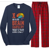 Colorful Brain Tumor I Had Brain Surgery Whats Your Excuse Brain Tumor Long Sleeve Pajama Set