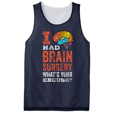 Colorful Brain Tumor I Had Brain Surgery Whats Your Excuse Brain Tumor Mesh Reversible Basketball Jersey Tank