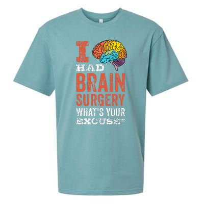 Colorful Brain Tumor I Had Brain Surgery Whats Your Excuse Brain Tumor Sueded Cloud Jersey T-Shirt