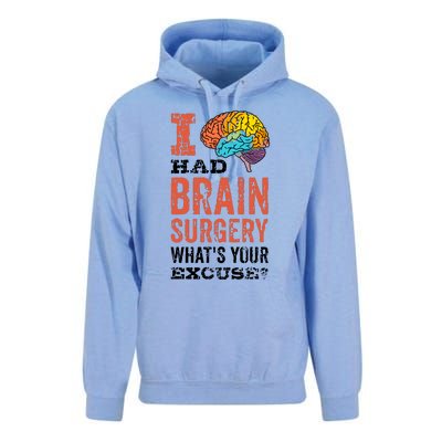 Colorful Brain Tumor I Had Brain Surgery Whats Your Excuse Brain Tumor Unisex Surf Hoodie