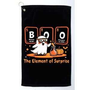 Chemistry Boo The Element Of Surprise Cute Chemist Halloween Platinum Collection Golf Towel