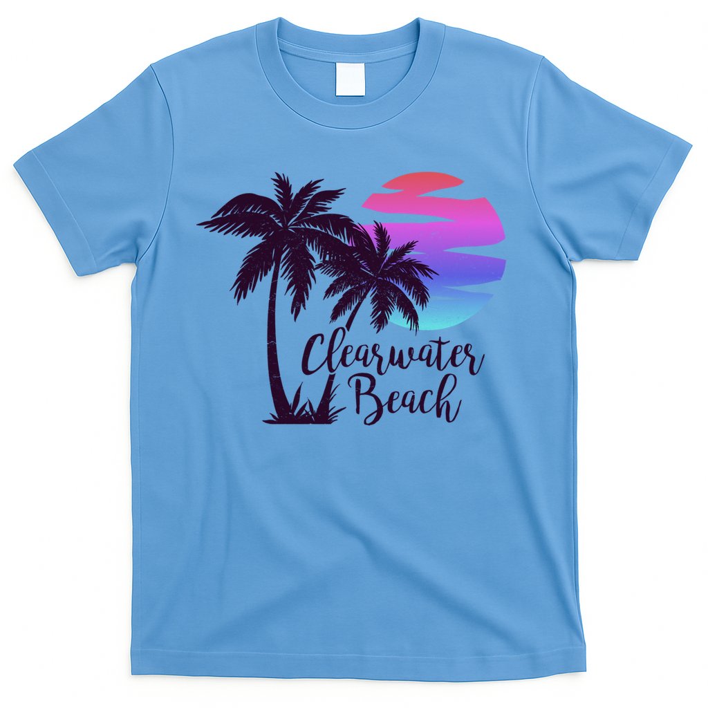 Clearwater Beach Trip Vacation Spring Break Sunset Graphic Gift T-Shirt