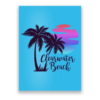 Clearwater Beach Trip Vacation Spring Break Sunset Graphic Gift Poster