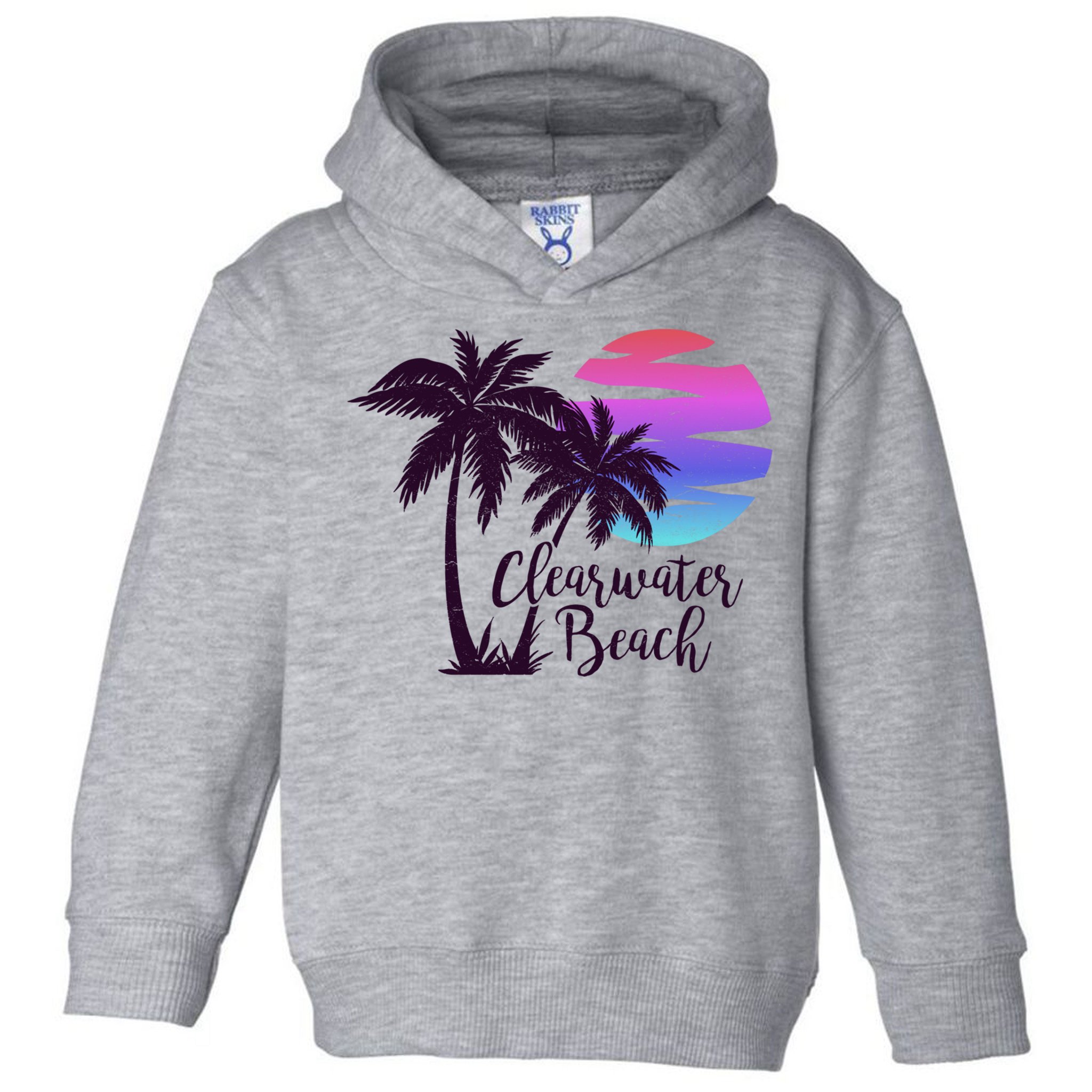Clearwater Beach Trip Vacation Spring Break Sunset Graphic Gift Toddler Hoodie