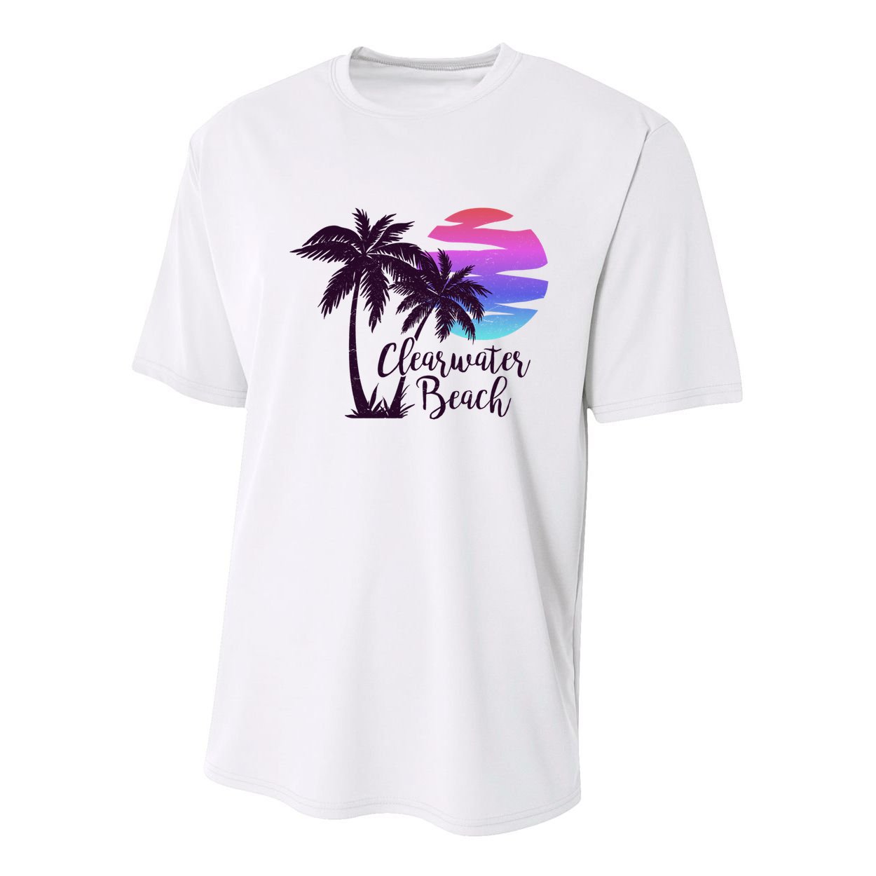 Clearwater Beach Trip Vacation Spring Break Sunset Graphic Gift Youth Performance Sprint T-Shirt