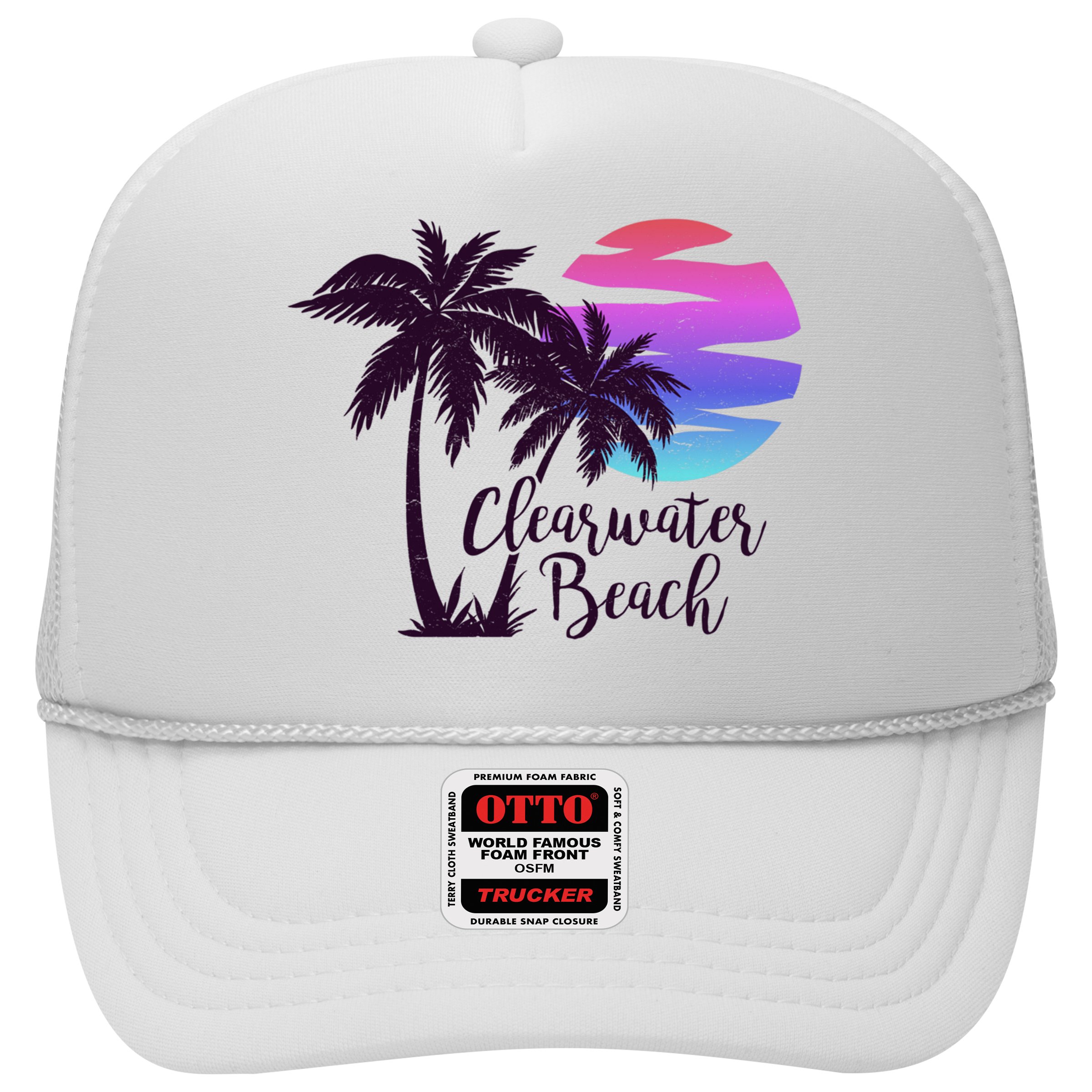 Clearwater Beach Trip Vacation Spring Break Sunset Graphic Gift Hat
