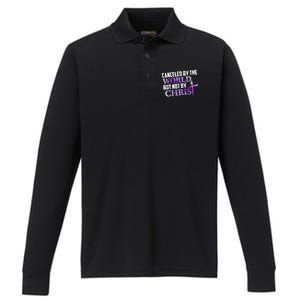 Canceled By The World But Not By Christ Performance Long Sleeve Polo