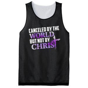 Canceled By The World But Not By Christ Mesh Reversible Basketball Jersey Tank