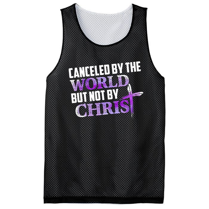 Canceled By The World But Not By Christ Mesh Reversible Basketball Jersey Tank