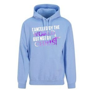 Canceled By The World But Not By Christ Unisex Surf Hoodie