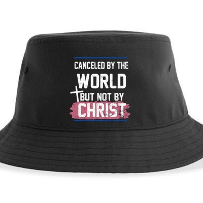 Canceled By The World But Not By Christ Sustainable Bucket Hat