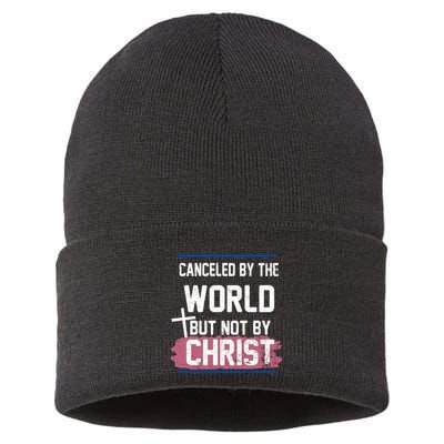 Canceled By The World But Not By Christ Sustainable Knit Beanie