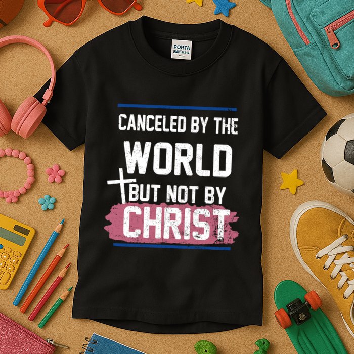 Canceled By The World But Not By Christ Kids T-Shirt