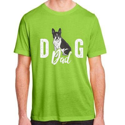 Cute Boston Terrier Pet Owner Vintage Dog Dad Fathers Day Adult ChromaSoft Performance T-Shirt