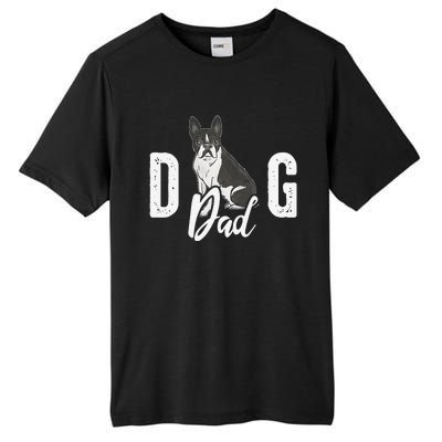 Cute Boston Terrier Pet Owner Vintage Dog Dad Fathers Day Tall Fusion ChromaSoft Performance T-Shirt