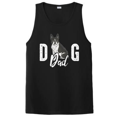 Cute Boston Terrier Pet Owner Vintage Dog Dad Fathers Day PosiCharge Competitor Tank