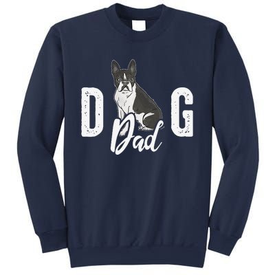 Cute Boston Terrier Pet Owner Vintage Dog Dad Fathers Day Sweatshirt