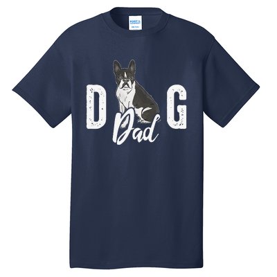 Cute Boston Terrier Pet Owner Vintage Dog Dad Fathers Day Tall T-Shirt