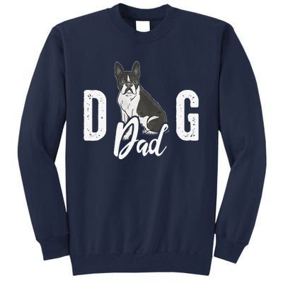 Cute Boston Terrier Pet Owner Vintage Dog Dad Fathers Day Tall Sweatshirt