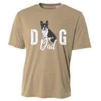 Cute Boston Terrier Pet Owner Vintage Dog Dad Fathers Day Cooling Performance Crew T-Shirt