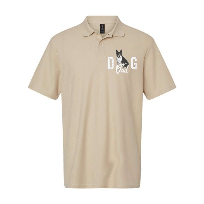 Cute Boston Terrier Pet Owner Vintage Dog Dad Fathers Day Softstyle Adult Sport Polo