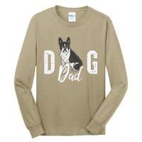 Cute Boston Terrier Pet Owner Vintage Dog Dad Fathers Day Tall Long Sleeve T-Shirt