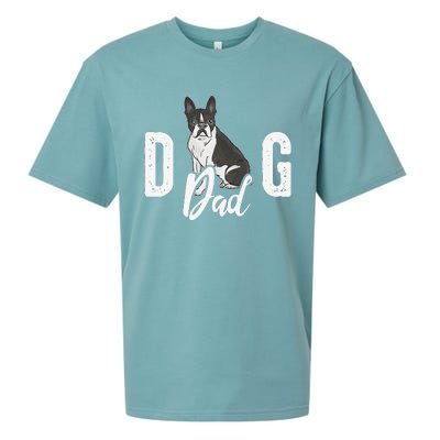 Cute Boston Terrier Pet Owner Vintage Dog Dad Fathers Day Sueded Cloud Jersey T-Shirt