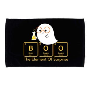 Chemistry Boo The Element Of Surprise Cute Chemist Halloween Microfiber Hand Towel