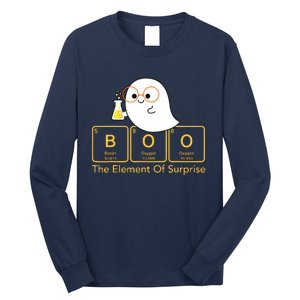 Chemistry Boo The Element Of Surprise Cute Chemist Halloween Long Sleeve Shirt