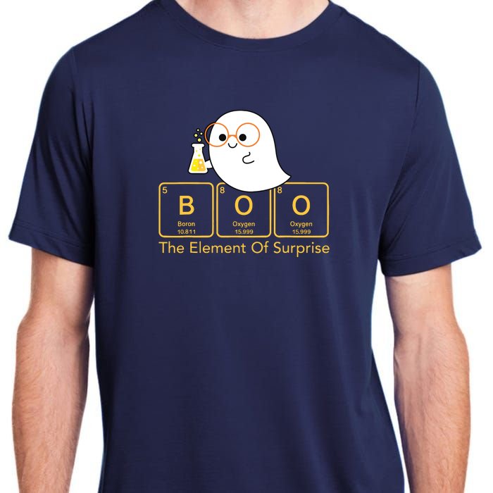 Chemistry Boo The Element Of Surprise Cute Chemist Halloween Adult ChromaSoft Performance T-Shirt