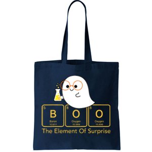 Chemistry Boo The Element Of Surprise Cute Chemist Halloween Tote Bag