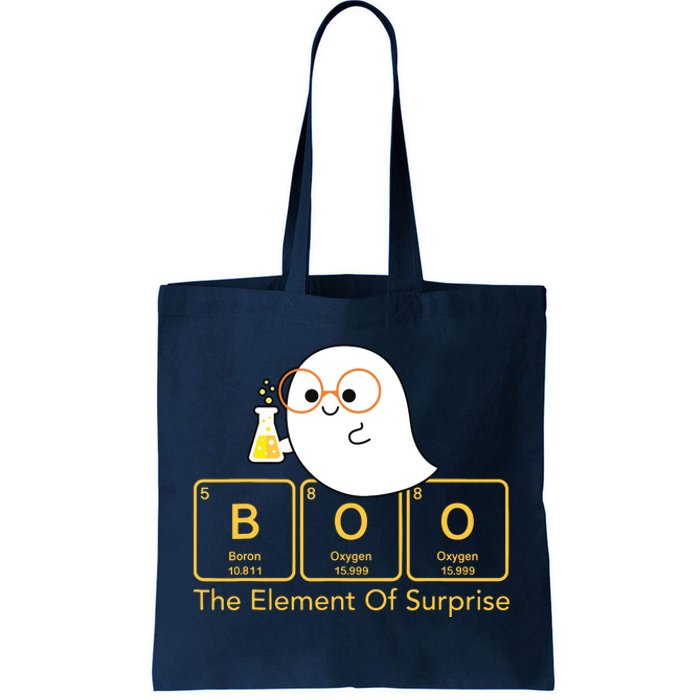 Chemistry Boo The Element Of Surprise Cute Chemist Halloween Tote Bag