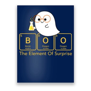 Chemistry Boo The Element Of Surprise Cute Chemist Halloween Poster