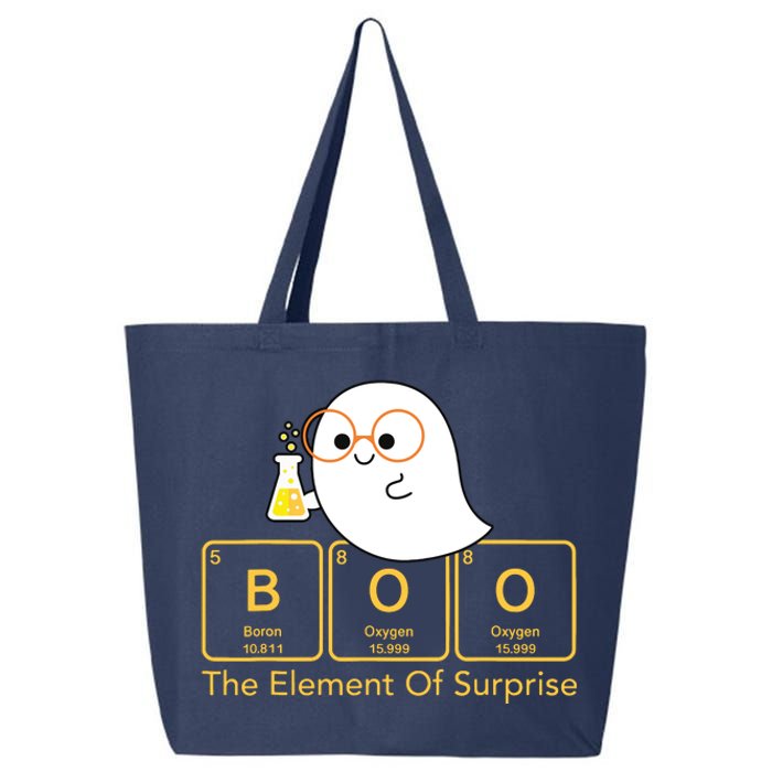 Chemistry Boo The Element Of Surprise Cute Chemist Halloween 25L Jumbo Tote