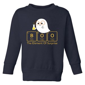 Chemistry Boo The Element Of Surprise Cute Chemist Halloween Toddler Sweatshirt