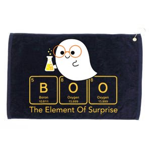 Chemistry Boo The Element Of Surprise Cute Chemist Halloween Grommeted Golf Towel