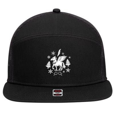 Christmas Buckbeak The Hippogriff Stamp 7 Panel Mesh Trucker Snapback Hat