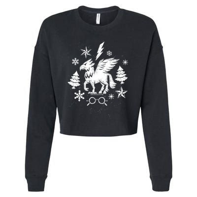 Christmas Buckbeak The Hippogriff Stamp Cropped Pullover Crew