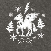 Christmas Buckbeak The Hippogriff Stamp Cotton Canvas Backpack