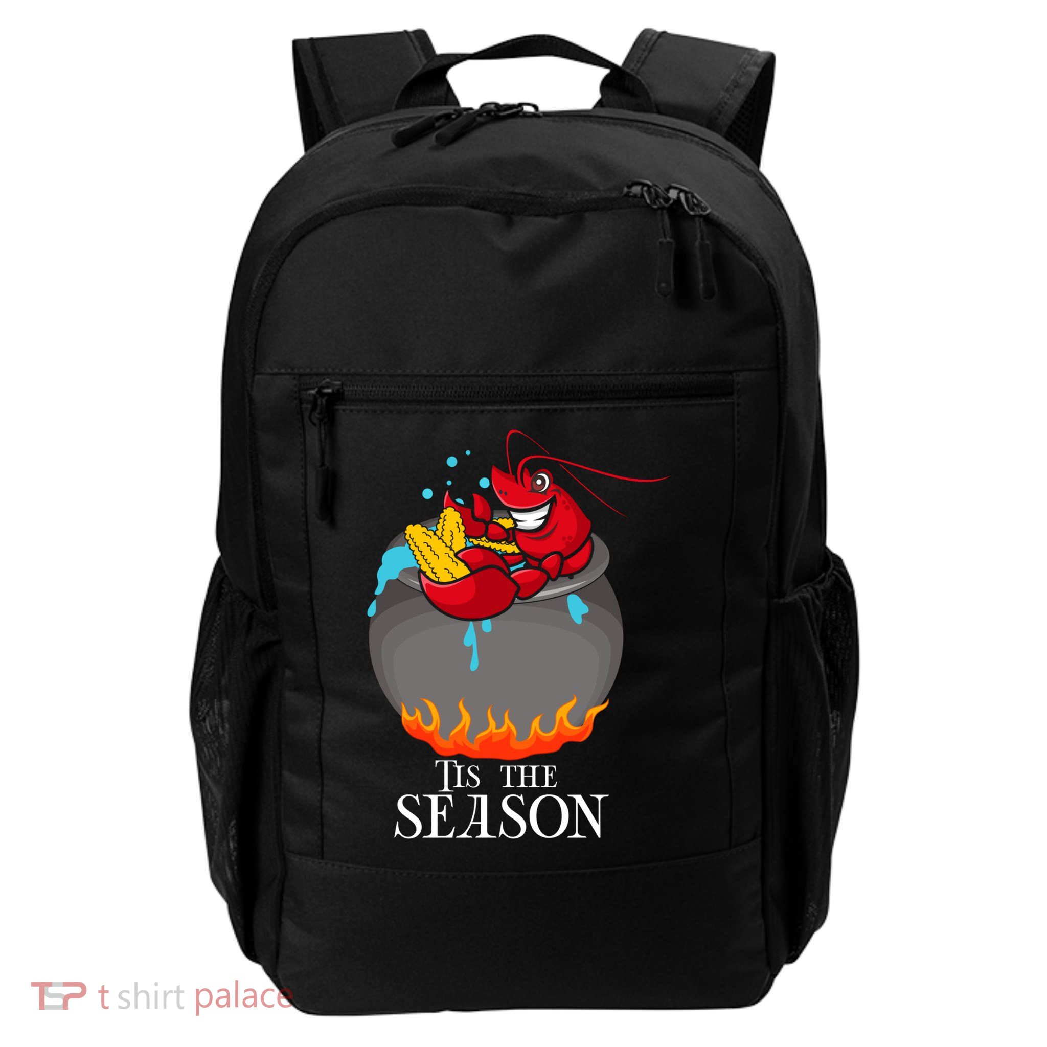 Crawfish Boil Tis The Season Crawdaddy Crayfish Funny Cute Gift Backpack