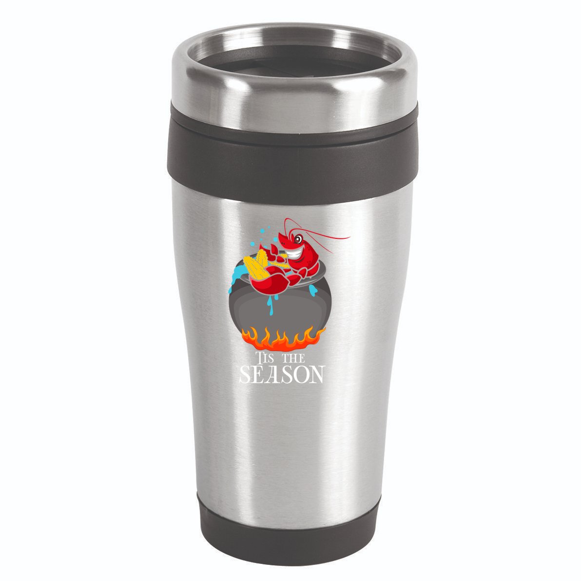 Crawfish Boil Tis The Season Crawdaddy Crayfish Funny Cute Gift 16oz Travel Tumbler
