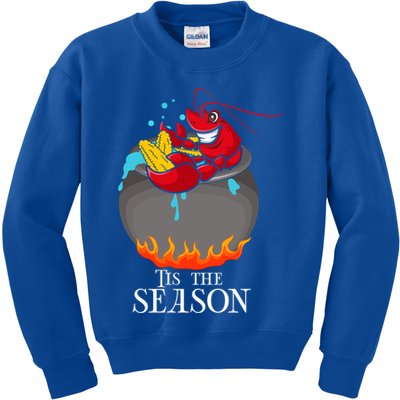 Crawfish Boil Tis The Season Crawdaddy Crayfish Funny Cute Gift Kids Sweatshirt
