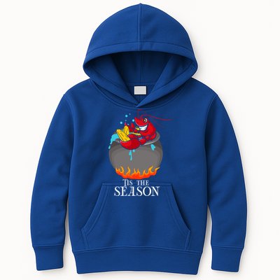 Crawfish Boil Tis The Season Crawdaddy Crayfish Funny Cute Gift Kids Hoodie